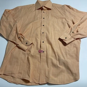 St. Croix Men's Orange Long Sleeve Button Up Size XL FLAW - Picture 1 of 6
