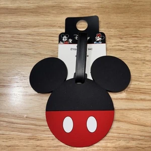 Disney Mickey Mouse Shaped Silicone Luggage Bag Tag NWT - Picture 1 of 16