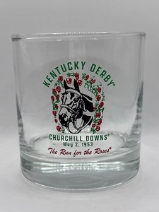 NEW! 1953 Kentucky Derby THROWBACK Lowball Rocks Bourbon Glass - Picture 1 of 5