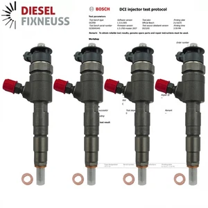4x 0445110739 Bosch Einspritzdüse Injektor Opel Fiat Peugeot 1.6 HDi 9687069280 - Bild 1 von 18