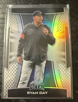2025 Leaf Metal Football Base Silver Prismatic 82/149 Ryan Day #151 Ohio State - Image 1 of 3