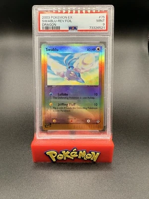PSA 9 MINT Swablu 75/97 Reverse Holo EX Dragon 2003 Pokemon Card - Image 1 of 2