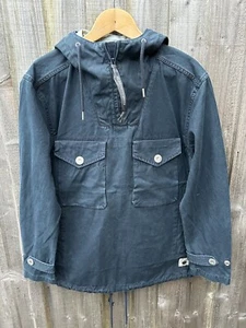Pretty Green Smock Jacket Men's Navy Small Overhead Nautical Pocket Casuals Coat - Picture 1 of 13