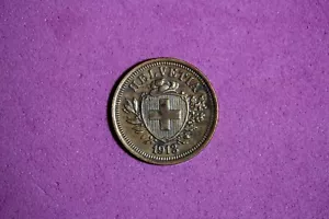 1913 B Switzerland 1 Rappen Bronze Coin #M20276 - Picture 1 of 2