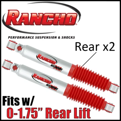 PAR de amortiguadores traseros Rancho RS9000XL para Nissan Pathfinder 05-12 con 0-1,75" Foto 1 de 3