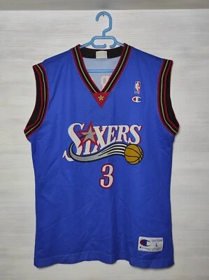CAMISETA CAMPEÓN NBA #3 ALLEN IVERSON PHILADELPHIA SIXERS 76ERS TALLA L Foto 1 de 4
