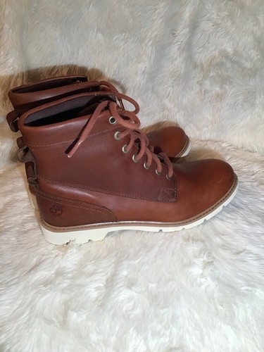 timberland donna stivali sensorflex in pelle marrone taglia 10