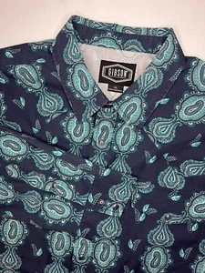 Gibson Trading Company Western Pearl Snap Shirt Long Sleeve Paisley Men’s XL - Picture 1 of 4
