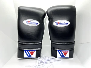 Winning Boxing Gloves CO-MS-500 14 oz Black White Professional String Type JAPAN - Picture 1 of 11