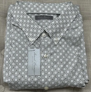 NWT Daniel Cremieux size XXL string grey beige long sleeve button up shirt mens - Picture 1 of 9