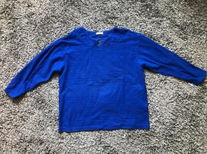 Blue Scalino Top | Women XL | 3/4 Sleeves | No 3601560 - Picture 1 of 8