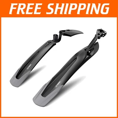 Durable Adjustable Bike Fenders for Mud and Water - Easy Installation Included - Image 1 of 4
