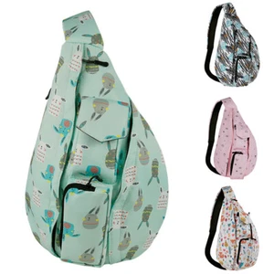 Unisex Sling Backpack Waterproof Multi-pocket Printed Sling Bag One Shoulder Bag - Bild 1 von 13