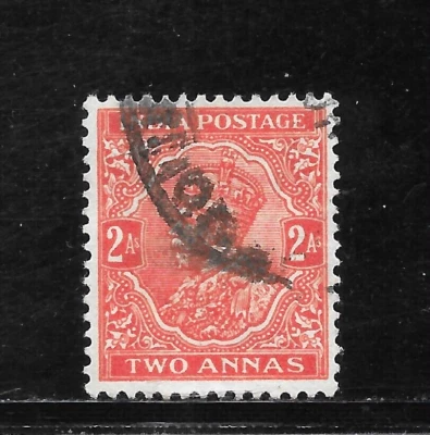 INDIA SCOTT 127 USADO EN MUY BUEN ESTADO - EDICIÓN BERMELLÓN 1932 - REY GEORGE V Foto 1 de 2