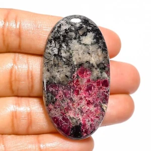 63.50 Cts Eudialyte Loose Gemstone Oval Cabochon Natural 47X26X6 mm - Picture 1 of 6