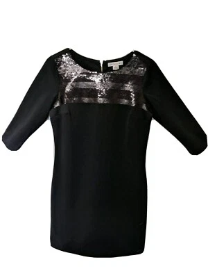 Vestido de cóctel Liz Claiborne para dama negro lentejuelas nuevo con etiquetas para mujer talla 6  Foto 1 de 4