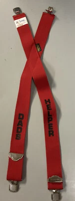 NUEVO SIN ETIQUETAS TIRANTES WELCH MFG ROJO "PAPÁ AYUDANTE" 24" TALLA JUVENIL ¡HECHOS EN ESTADOS UNIDOS NUNCA USADOS!! Foto 1 de 4