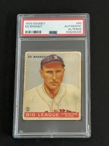 Ed Brandt 1933 Goudey #50 PSA Authenticated / Altered - Picture 1 of 6
