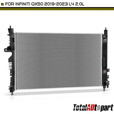 Radiador de 1 pieza con enfriador de aceite de transmisión para INFINITI QX50 2019-2023 L4 2,0 L Foto 1 de 4