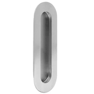 Schiebetürmuschel Griffmuschel Einlassmuschel 120x40mm Edelstahl matt gebürstet - Bild 1 von 3