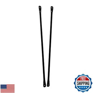 35,4"/90cm Gartenschaukel Ersatzstangen, Schwarz Metall Rundstäbe - Bild 1 von 5
