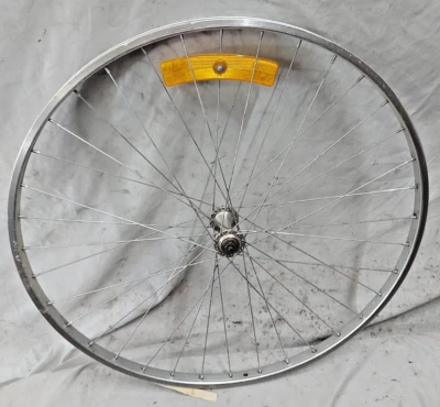 Weinmann 27" Front Road Bike Wheel Sovos Hub Silver 100mm PV QR Vintage Ships US - Image 1 of 4