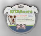 PetPride Dog ID Tag Size Small Pink Silver Metal Enamel Lost Pet Support Bone 