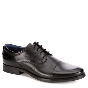 AM Shoes Mens Cap Toe Oxford Lace Up Shoes - Imagen 1 de 7