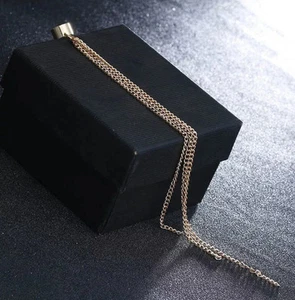Kette Quaste Punk Ohr eine Manschette Gold Tropfen Hänger X - Bild 1 von 2