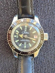 Chateau Ladies Lifetime Swiss Mechanical Diver Watch AS IS, WOUND TIGHT - Picture 1 of 10
