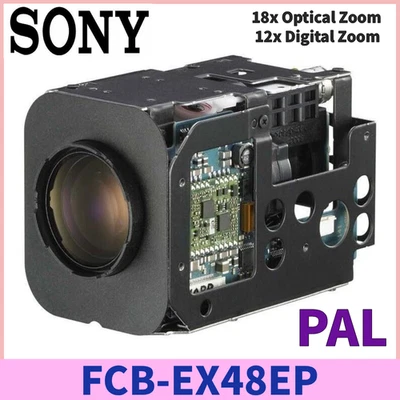 Sony FCB-EX48EP 18x Optical+12x Digital Zoom CCD Color Block Camera Module PAL - Image 1 of 4