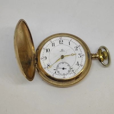 Orologio da tasca cipolla Omega Grand Prix oro 10 kt Foto 1 de 4