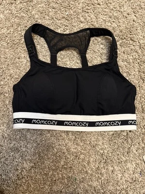 Momcozy Black Nursing Sports Bra Maternity Bra Size Small - Image 1 of 4