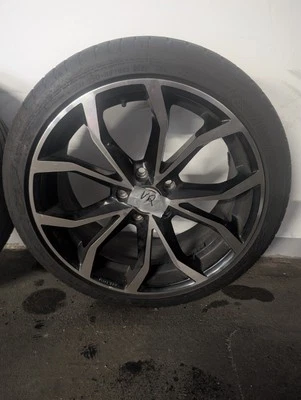 4x RH Alufelgen DF Energy Schwarz voll poliert 8x18  225/40 R18 Toyota u. A. - Bild 1 von 4