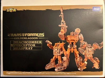 Takara Tomy TRANSFORMERS Golden Lagoon Beachcomber Perceptor Seaspray 3 Set - Image 1 of 4