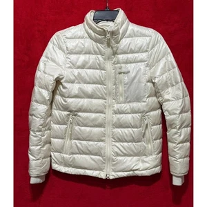 J. Crew Damen XXS weiße leichte Daunen Puffer Jacke Mantel Winter - Bild 1 von 8