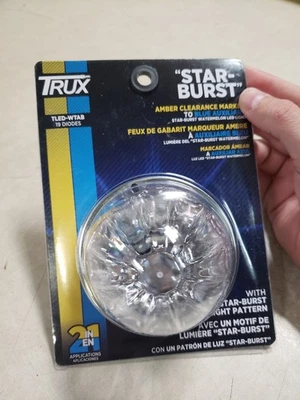 TRUX TLED-WTAB AMBER MARKER TO BLUE AUXILLARY WATERMELON LED LIGHT 19 DIODES - Image 1 of 4