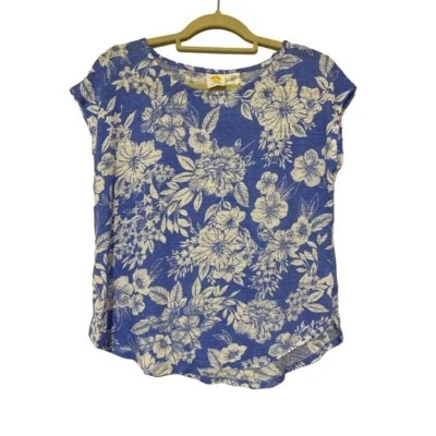 C&C California 100% Linen Floral Summer Blouse - Size M - Image 1 of 3