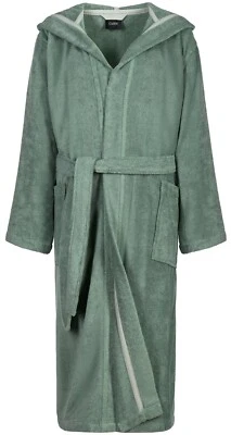 Cawö Damen Bademantel Morgenmantel Saunamantel Kapuze 827 47