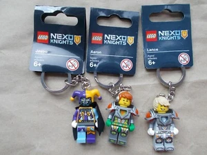 LEGO NEXO KEYRING KNIGHTS JESTRO CLAY AARON LANCE NEW GREAT FOR PARTY BAGS. PICK - Picture 1 of 8
