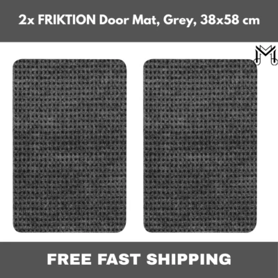 2x Alfombrilla de puerta gris IKEA FRIKTION 38x58 cm - Duradera, fácil de limpiar, uso en interiores/exteriores Foto 1 de 4
