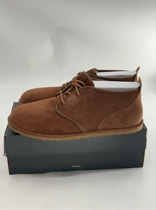 UGG Chukka Shoes Suede Leather Uggpure Lined Men Size 17 Brown New - Picture 1 of 10