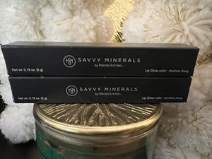 Lot Of 2 - Anchors Away - Lip Gloss Savvy Minerals by Young Living NEW WITH BOX - Picture 1 of 5