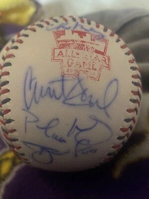 Juego de estrellas de la Liga Nacional 2014 equipo de Minnesota firmado béisbol 25 firmas Foto 1 de 4