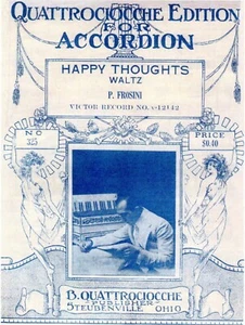 "HAPPY THOUGHTS (Waltz)" for Accordion by PIETRO FROSINI - 4 Pages - Picture 1 of 2