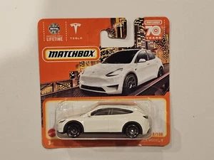 Tesla Model Y  Matchbox 70 Years Special Edition - White - HXD29 - Picture 1 of 6