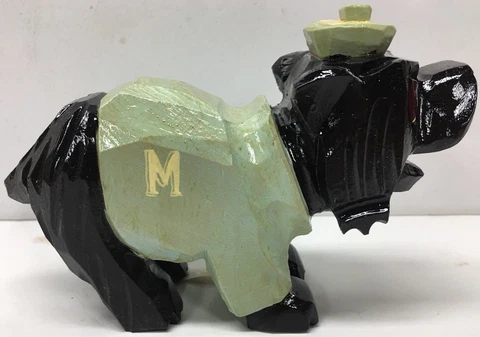 Vintage 1950s Michigan Wolverines University Mascot Statue Figurine Cover