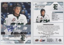 2018-19 Upper Deck CHL Auto Riley Sutter #40 Auto