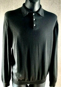SETTE PONTI Pullover 100% feine italienische Merinowolle Herren M Pulli 3 Knopf EXC 11 - Bild 1 von 9