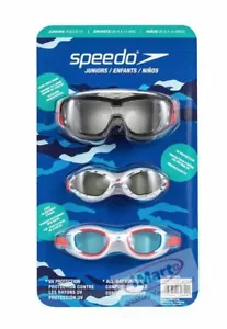 3x Speedo Junior Kids Unisex Swimming Goggles | UV Protection| Anti Fog|UV Prote - Picture 1 of 4